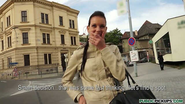 Czech dude picks up classy girl Tea Key right on the street