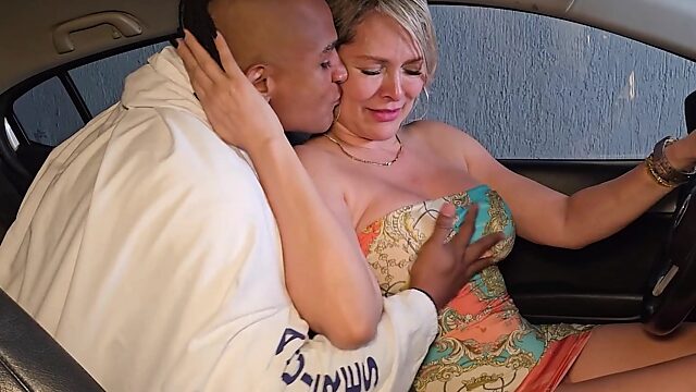 THis horny milf doesn't get enough sex and tries to fulfill her insatiable hunger for cock with a young man