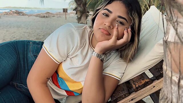 She showed me my way to the beach and gave me a horny fuck as well