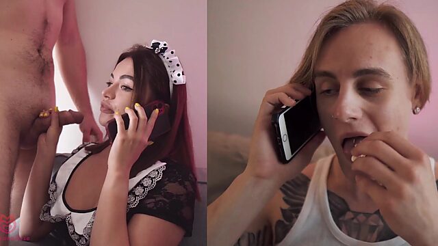 Hot Cleaning Lady Gives A Passionate Footjob And Enjoys A Deep Couch Session