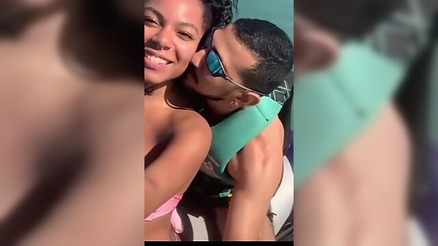 Ebony fucked during Jet Ski session - Amateur