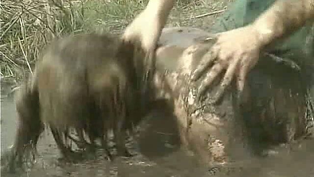 Mature bushbitch Diane gets fucked in dirty water