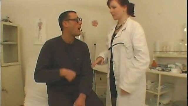 Fuckable nurse Estelle rides meety cock of unexperienced guy